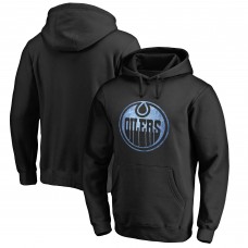 Edmonton Oilers Black Rinkside Pond Hockey Pullover Hoodie