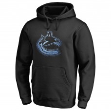 Vancouver Canucks Black Rinkside Pond Hockey Pullover Hoodie