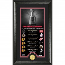 Chicago Blackhawks Highland Mint 12 x 20 Legacy Supreme Bronze Coin Panoramic Photo Mint