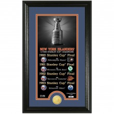 New York Islanders Highland Mint 12 x 20 Legacy Supreme Bronze Coin Panoramic Photo Mint