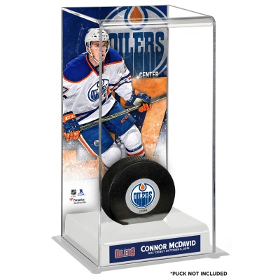 Кейс для шайбы Edmonton Oilers Connor McDavid Fanatics Authentic NHL Debut Deluxe Tall