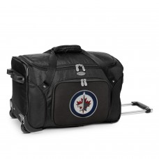 Winnipeg Jets MOJO Black 22 2-Wheeled Duffel Bag