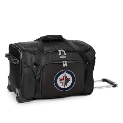 Winnipeg Jets MOJO Black 22 2-Wheeled Duffel Bag