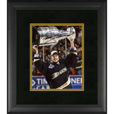 Autographed Anaheim Ducks Teemu Selanne Fanatics Authentic Framed 8 x 10 with Cup Photograph