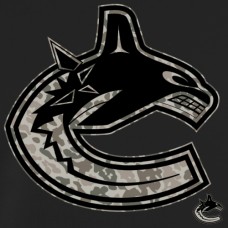 Vancouver Canucks Black Team Rink Warrior Pullover Hoodie