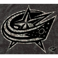 Columbus Blue Jackets Black Rink Warrior Tri-Blend T-Shirt
