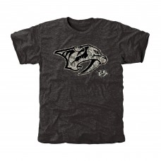 Nashville Predators Black Rink Warrior Tri-Blend T-Shirt