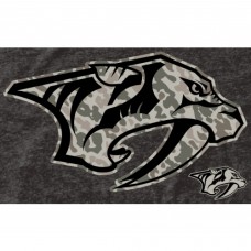 Nashville Predators Black Rink Warrior Tri-Blend T-Shirt