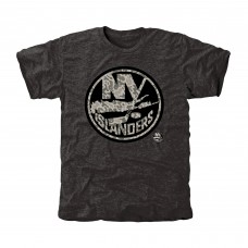 New York Islanders Black Rink Warrior Tri-Blend T-Shirt