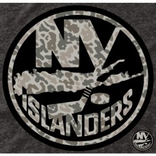 New York Islanders Black Rink Warrior Tri-Blend T-Shirt