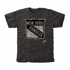 New York Rangers Black Rink Warrior Tri-Blend T-Shirt New York Rangers Black Rink Warrior Tri-Blend T-Shirt