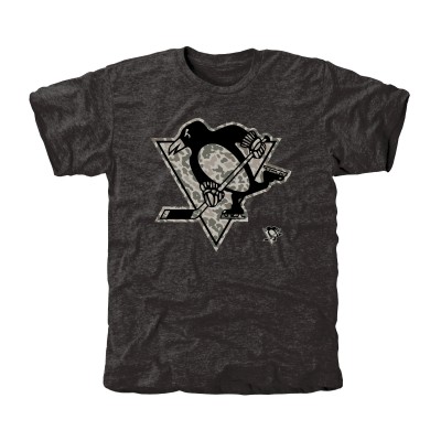 Футболка Pittsburgh Penguins Black Rink Warrior Tri-Blend