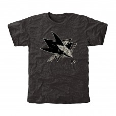 San Jose Sharks Black Rink Warrior Tri-Blend T-Shirt