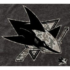 Футболка San Jose Sharks Black Rink Warrior Tri-Blend