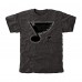 St. Louis Blues Black Rink Warrior Tri-Blend T-Shirt