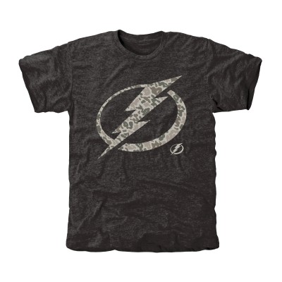 Футболка Tampa Bay Lightning Black Rink Warrior Tri-Blend