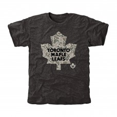 Toronto Maple Leafs Black Rink Warrior Tri-Blend T-Shirt