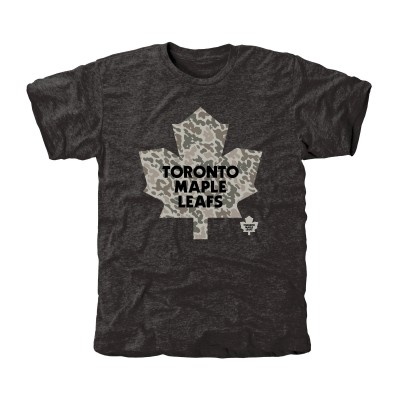 Toronto Maple Leafs Black Rink Warrior Tri-Blend T-Shirt