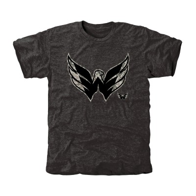 Washington Capitals Black Rink Warrior Tri-Blend T-Shirt