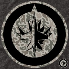 Футболка Winnipeg Jets Black Rink Warrior Tri-Blend