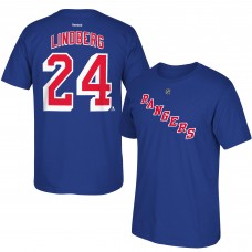 Oscar Lindberg New York Rangers Reebok Name & Number T-Shirt - Royal