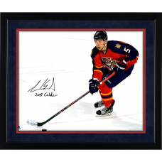 Фото с автографом Florida Panthers Aaron Ekblad Fanatics Authentic 16" x 20" Red Jersey Skating with "2015 Calder" Inscription Фото с автографом Florida Panthers Aaron Ekblad Fanatics Authentic 16" x 20" Red Jersey Skating with "2015 Calder" Inscription