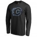Calgary Flames Black Pond Hockey Long Sleeve T-Shirt