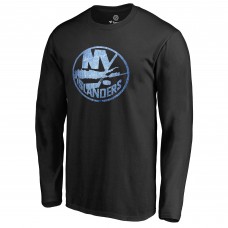 New York Islanders Black Pond Hockey Long Sleeve T-Shirt New York Islanders Black Pond Hockey Long Sleeve T-Shirt