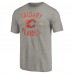 Calgary Flames Ash Heritage Tri-Blend T-Shirt