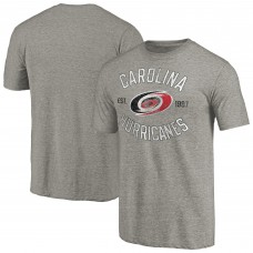 Футболка Carolina Hurricanes Ash Heritage Tri-Blend