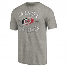 Футболка Carolina Hurricanes Ash Heritage Tri-Blend