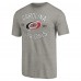 Футболка Carolina Hurricanes Ash Heritage Tri-Blend