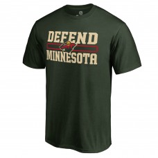 Футболка Minnesota Wild Green Hometown Collection Defend