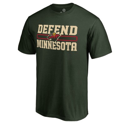 Футболка Minnesota Wild Green Hometown Collection Defend