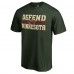 Футболка Minnesota Wild Green Hometown Collection Defend