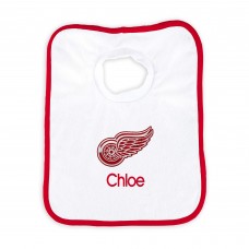 Detroit Red Wings Newborn & Infant Personalized Bib - White
