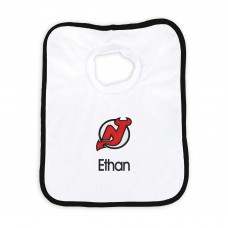 New Jersey Devils Newborn & Infant Personalized Bib - White