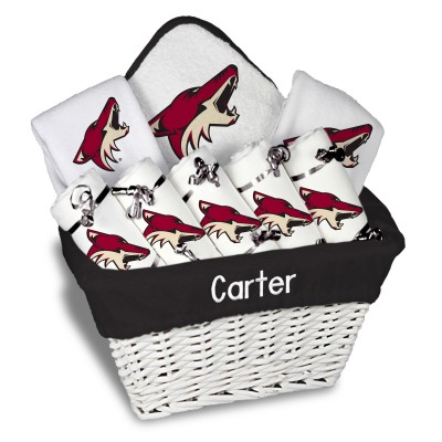 Подарочная корзина Arizona Coyotes Newborn & Infant Personalized Large - White