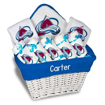 Подарочная корзина Colorado Avalanche Newborn & Infant Personalized Large - White