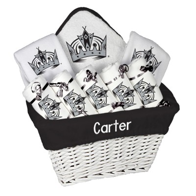 Подарочная корзина Los Angeles Kings Newborn & Infant Personalized Large - White