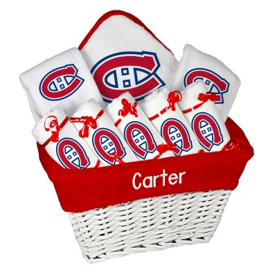Подарочная корзина Montreal Canadiens Newborn & Infant Personalized Large - White
