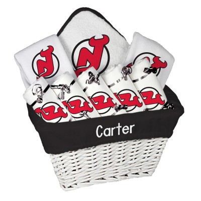 Подарочная корзина New Jersey Devils Newborn & Infant Personalized Large - White