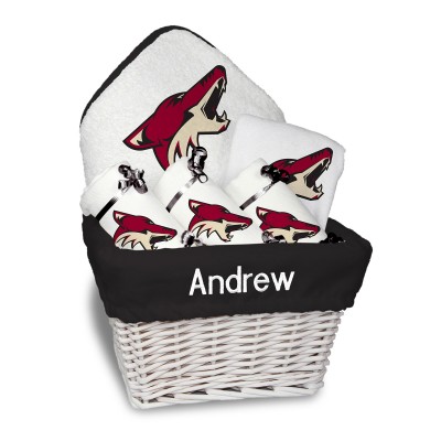 Подарочная корзина Arizona Coyotes Newborn & Infant Personalized Medium - White