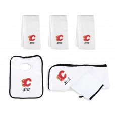Подарочная корзина Calgary Flames Newborn & Infant Personalized Medium - White