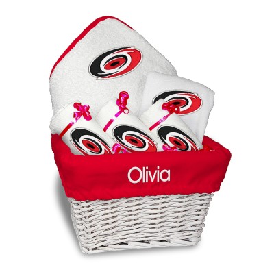 Подарочная корзина Carolina Hurricanes Newborn & Infant Personalized Medium - White
