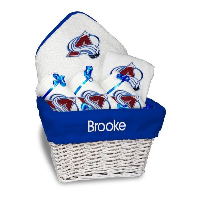 Подарочная корзина Colorado Avalanche Newborn & Infant Personalized Medium - White