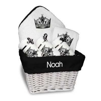 Подарочная корзина Los Angeles Kings Newborn & Infant Personalized Medium - White