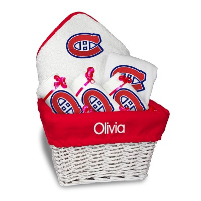 Подарочная корзина Montreal Canadiens Newborn & Infant Personalized Medium - White