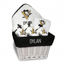 Newborn & Малышам Pittsburgh Penguins White Personalized Medium Gift Basket Newborn & Малышам Pittsburgh Penguins White Personalized Medium Gift Basket