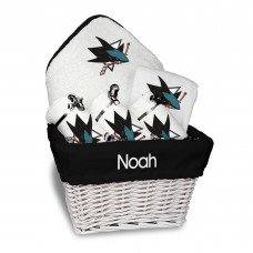 Подарочная корзина San Jose Sharks Newborn & Infant Personalized Medium - White